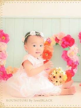 「TOCCA BEAUTY（トッカビューティー）のアイテム」を使った、Waaa#Riiiさん（キッズ・80cm）の夏コーディネート