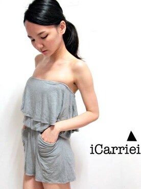 「アイテム（ワンピース、グレー系）」を使った、CarrieCarrieさん（レディース・135cm）の春コーディネート