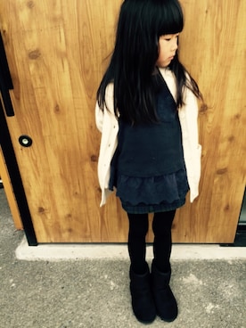 kii☺︎さん（キッズ・110cm）の冬コーディネート
