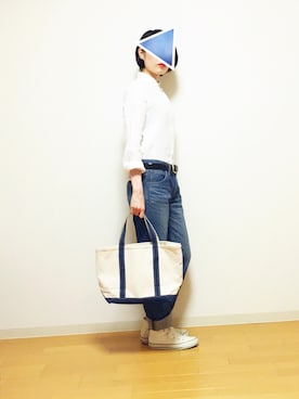 「GITMAN BROS.（ギットマンブラザーズ）のアイテム」を使った、miha15さん（レディース・168cm・20代）の夏コーディネート