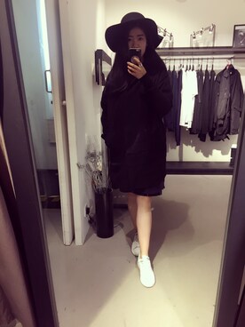 「wip（ウィップ）のアイテム（モッズコート）」を使った、发条橙子zsyさん（レディース・165cm）の秋コーディネート