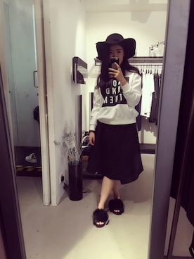 「wip（ウィップ）のアイテム」を使った、发条橙子zsyさん（レディース・165cm）の秋コーディネート