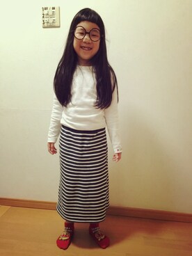 ミニーさん(キッズ・121cm)の春コーディネート