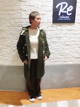 「Andersen-Andersen（アンデルセンアンデルセン）のアイテム」を使った、relume 博多店 スタッフAさん（レディース・163cm）の冬コーディネート