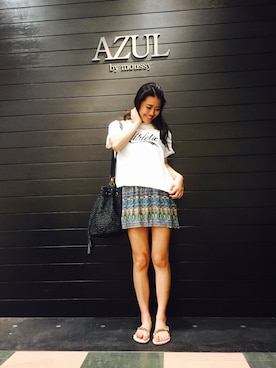 「ミニワンピ」｜yumaさん（レディース・160cm）の夏コーディネート