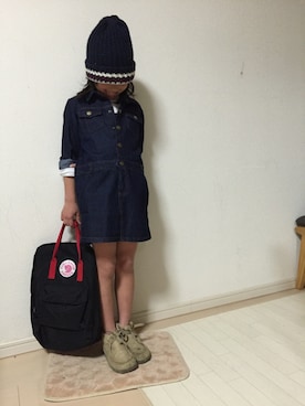 「TOMMY HILFIGER（トミーヒルフィガー）のアイテム（ワンピース/ドレス）」を使った、獅子舞さん（キッズ・126cm）の春コーディネート