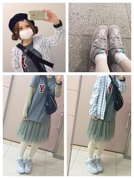 「Another Edition」｜「アイテム（ブルゾン）」を使った、もにこ。さん（レディース・150cm）の春コーディネート