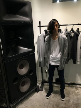 「SHELLAC（シェラック）のアイテム」を使った、nakaiさん（メンズ・180cm）の夏コーディネート