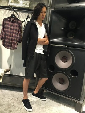 「SHELLAC（シェラック）のアイテム」を使った、nakaiさん（メンズ・180cm）の夏コーディネート