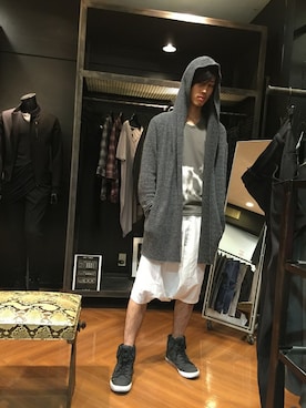 「SHELLAC（シェラック）のアイテム」を使った、nakaiさん（メンズ・180cm）の秋コーディネート