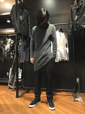 「SHELLAC（シェラック）のアイテム」を使った、nakaiさん（メンズ・180cm）の秋コーディネート