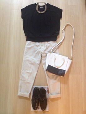 「Adam et Rope A・E・R（アダムエロペ）のアイテム（その他シューズ）」を使った、mirukuさん（レディース・157cm）の夏コーディネート
