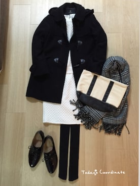 「Adam et Rope A・E・R（アダムエロペ）のアイテム（その他シューズ）」を使った、mirukuさん（レディース・157cm）の冬コーディネート