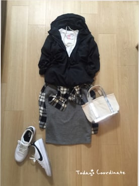 「MUSE（ミューズ）のアイテム（バッグ）」を使った、mirukuさん（レディース・157cm）の秋コーディネート