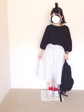 「CONVERSE（コンバース）のCONVERSE コンバース ジャック パーセル / JACK PURCEL（スニーカー）」を使った、ayappeさん（レディース・152cm）の夏コーディネート