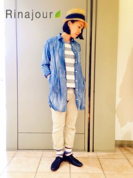 「マリン」｜「アイテム（ワンピース/ドレス）」を使った、kuboさん（レディース・162cm）の春コーディネート
