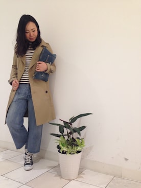 「Rinajour（リナジュール）のアイテム（パンツ）」を使った、kuboさん（レディース・162cm）の冬コーディネート