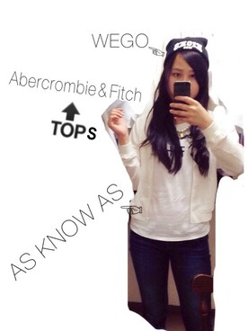 「AS KNOW AS plus（アズノゥアズプラス）のアイテム（ブルゾン）」を使った、おがたんさん（レディース・164cm）の夏コーディネート