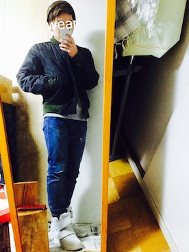 「ニットキャップ」｜りゅう。さん（メンズ・163cm・10代）の冬コーディネート