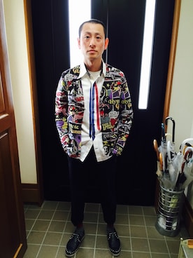 「HARRIS BROWN（ハリスブラウン）のアイテム」を使った、Yousuke Machidaさん（メンズ・174cm）の春コーディネート