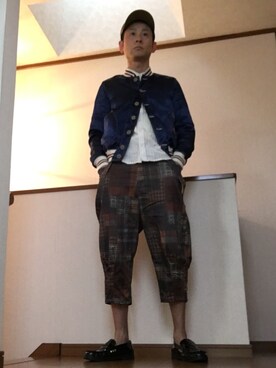 「アイテム（スタジャン）」を使った、Yousuke Machidaさん（メンズ・174cm・30代）の秋コーディネート