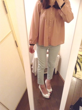 「Shoes of Prey（シューズオブプレイ）のアイテム（パンプス）」を使った、みさりんこさん（レディース・154cm）の夏コーディネート