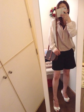 「Shoes of Prey（シューズオブプレイ）のアイテム」を使った、みさりんこさん（レディース・154cm）の秋コーディネート