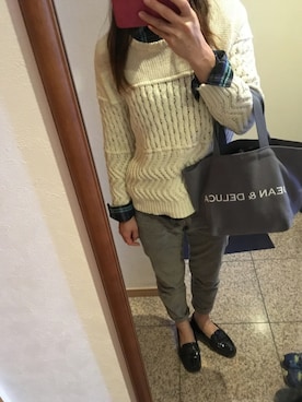 「コードュロイパンツ」｜みさりんこさん（レディース・154cm）の秋コーディネート