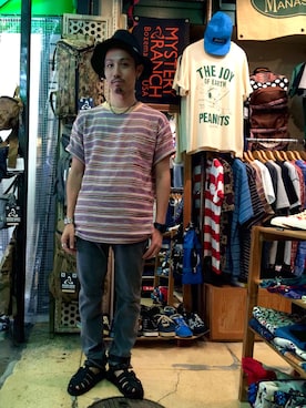 「ハットコーデ」｜SAKAZAKIさん（メンズ・167cm）の夏コーディネート