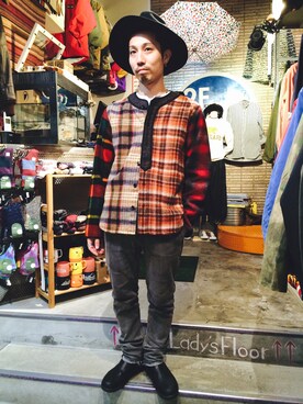 「ベースボールシャツ」｜「アイテム（ブルゾン）」を使った、SAKAZAKIさん（メンズ・167cm）の秋コーディネート