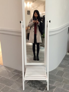 「厚底」｜graceさん（レディース・158cm）の冬コーディネート