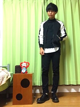 「ダニエルウェリントン」｜「アイテム（ブルゾン）」を使った、Takashi さん（メンズ・171cm）の秋コーディネート