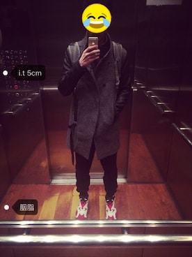 「5cm（ファイブシーエム）のアイテム（ジャケット/アウター）」を使った、贺磊_HLeeさん（メンズ・180cm）の春コーディネート