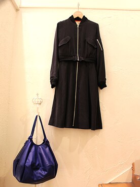 「made in HEAVEN（メイドインヘブン）のアイテム（その他アウター）」を使った、レーヴルさん（レディース・163cm）の秋コーディネート