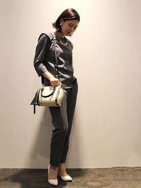 「入園式」｜レーヴルさん（レディース・163cm）の冬コーディネート