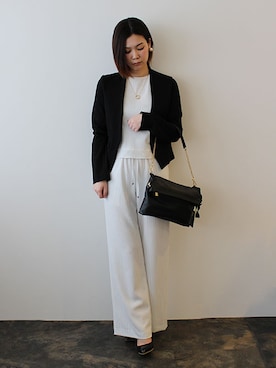 「Diagram（ダイアグラム）のアイテム」を使った、レーヴルさん（レディース・163cm）の春コーディネート