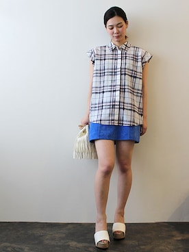 「Finders Keepers（フィンダーズキーパーズ）のアイテム」を使った、レーヴルさん（レディース・163cm）の春コーディネート