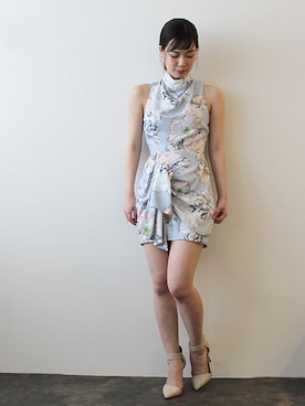 「タートルネックワンピース」｜レーヴルさん（レディース・163cm）の春コーディネート