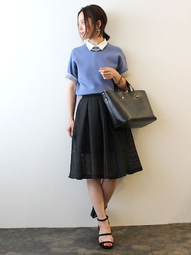 「Torrazzo Donna（トラッゾドンナ）のアイテム」を使った、レーヴルさん（レディース・158cm）の夏コーディネート