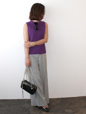 「NINE（ナイン）のアイテム」を使った、レーヴルさん（レディース・158cm）の夏コーディネート