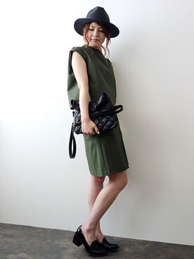 「SET UP」｜「アイテム（その他シューズ）」を使った、レーヴルさん（レディース・160cm）の夏コーディネート