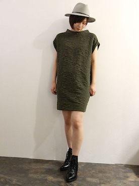 「NINE（ナイン）のアイテム」を使った、レーヴルさん（レディース・163cm）の夏コーディネート