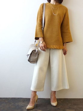 「Torrazzo Donna（トラッゾドンナ）のアイテム」を使った、レーヴルさん（レディース・158cm）の秋コーディネート