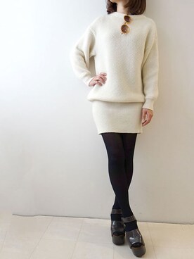 レーヴルさん（レディース・158cm）の冬コーディネート