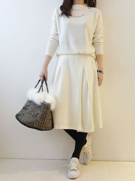 「Torrazzo Donna（トラッゾドンナ）のアイテム」を使った、レーヴルさん（レディース・158cm）の冬コーディネート