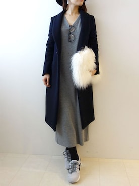 「Torrazzo Donna（トラッゾドンナ）のアイテム」を使った、レーヴルさん（レディース・158cm）の冬コーディネート