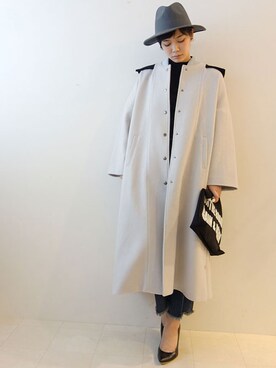 「made in HEAVEN（メイドインヘブン）のアイテム（その他アウター）」を使った、レーヴルさん（レディース・163cm）の冬コーディネート
