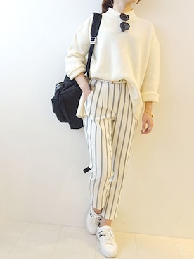 「Torrazzo Donna（トラッゾドンナ）のアイテム」を使った、レーヴルさん（レディース・158cm）の冬コーディネート