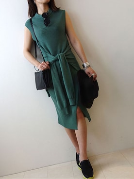 「LOGAN（ローガン）のアイテム」を使った、レーヴルさん（レディース・158cm）の春コーディネート