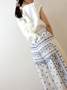 「ガウチョパンツ」｜レーヴルさん（レディース・158cm）の春コーディネート